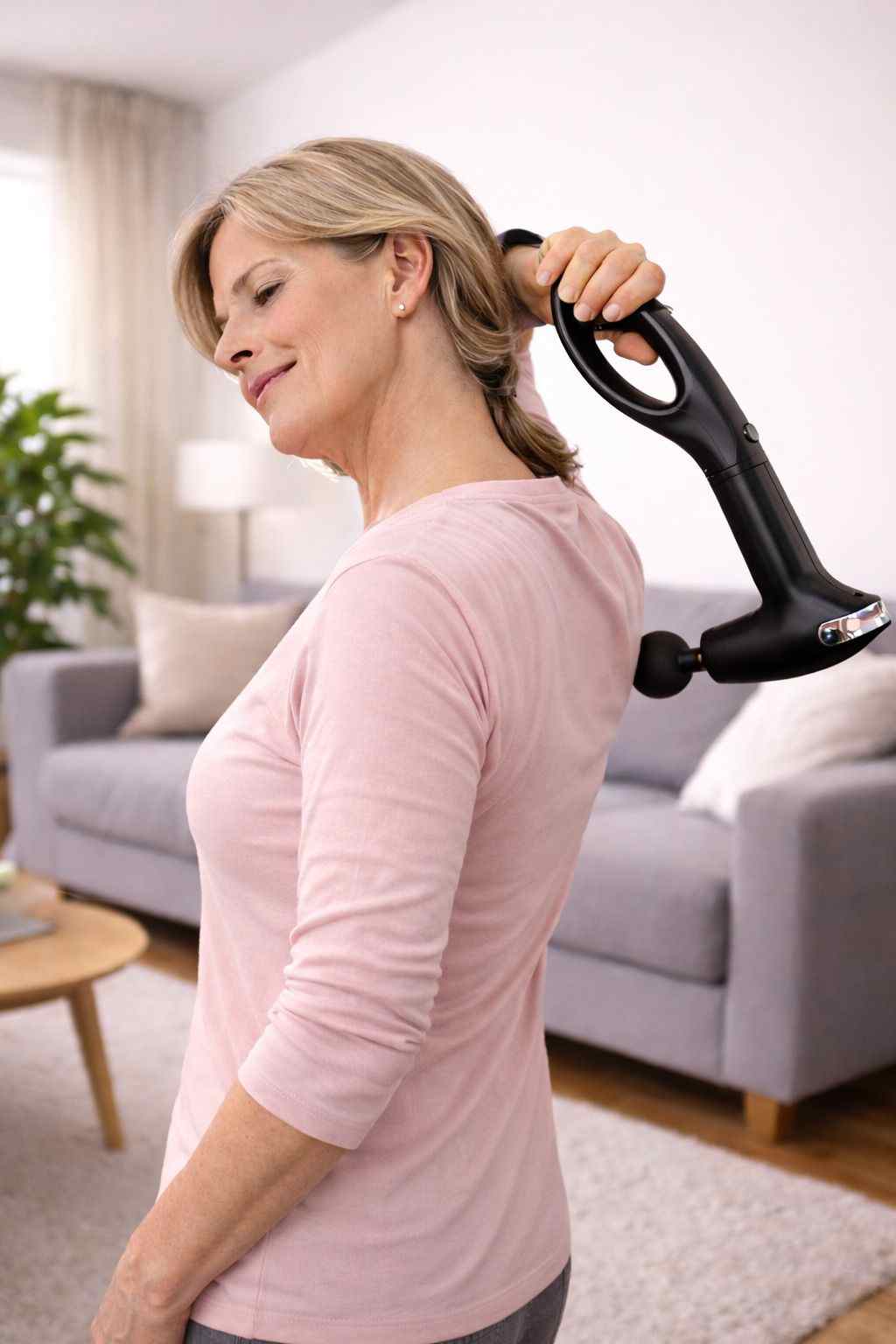 NuviCura™ Fascial Gun Pro – Massaggio Profondo per Schiena e Spalle in 5 Minuti