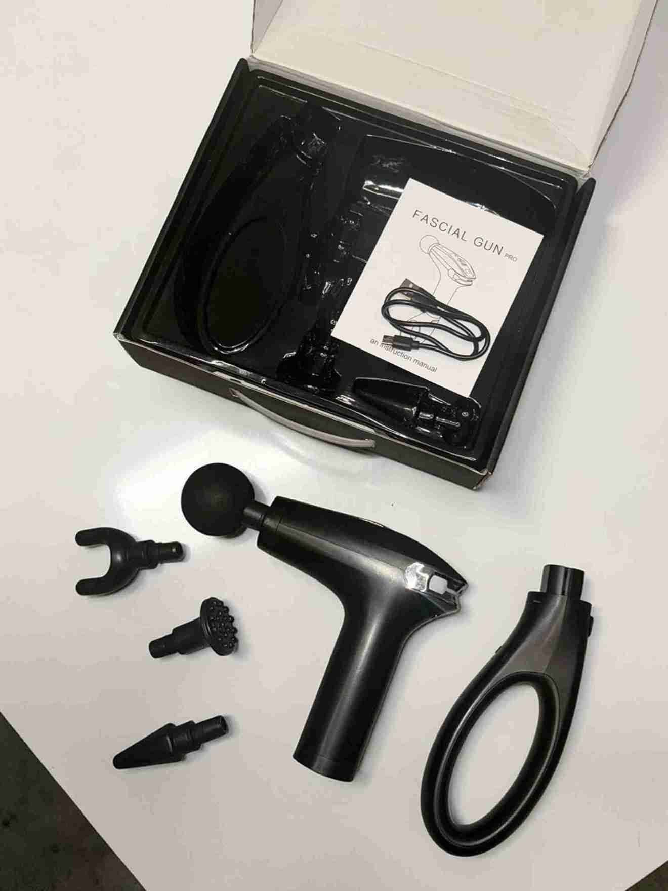 NuviCura™ Fascial Gun Pro – Massaggio Profondo per Schiena e Spalle in 5 Minuti